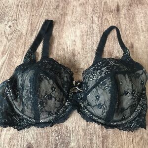 Jones New York Lacy Bra Black and Tan